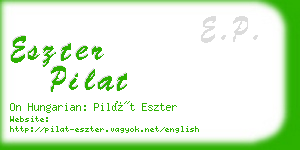 eszter pilat business card